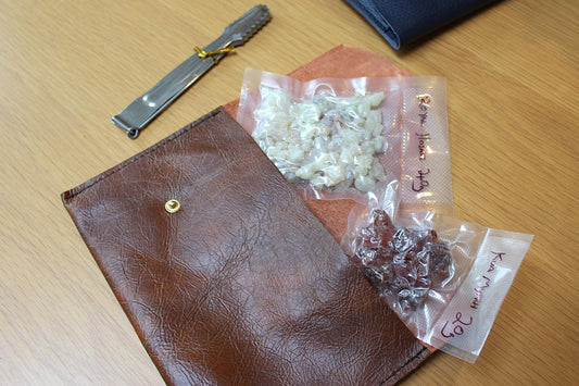 Handmade Recycled Leather Incense Satchel