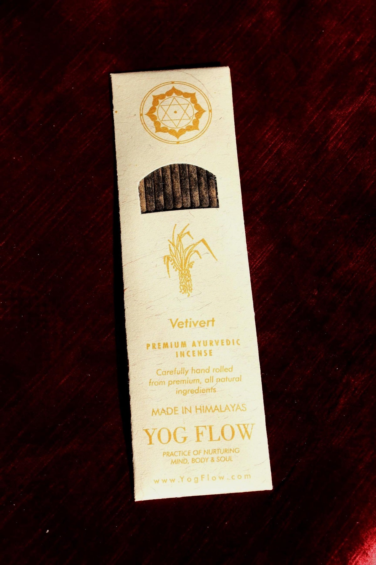 VETIVER - Hand rolled incense sticks from the Himalayas