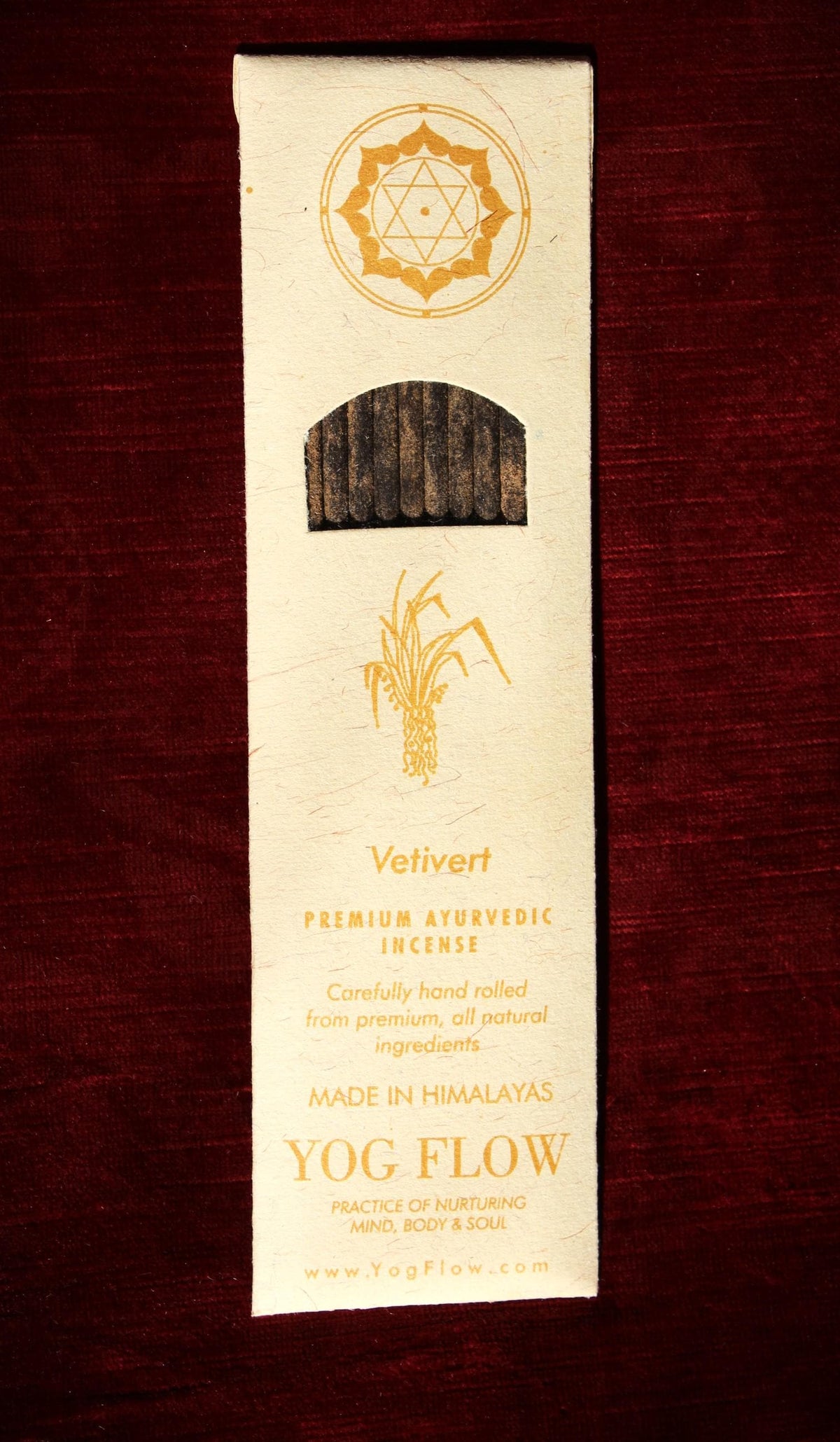 VETIVER - Hand rolled incense sticks from the Himalayas