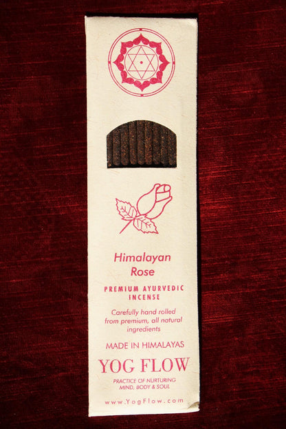HIMALAYAN ROSE - Hand rolled incense sticks from the Himalayas